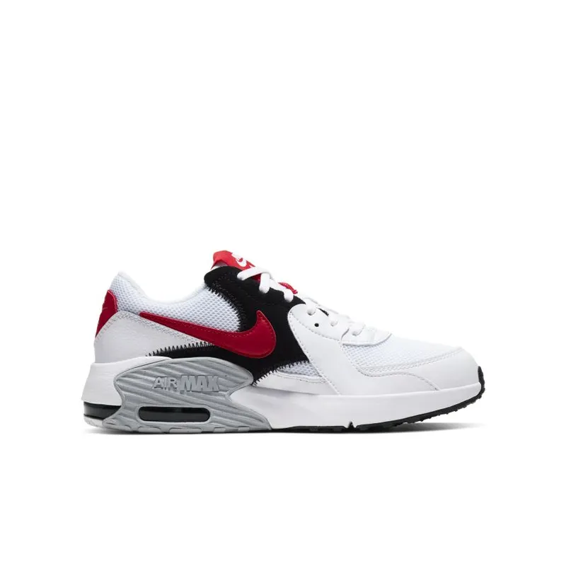 Nike Air Max Excee White University Red (GS) White/Black/Wolf Grey (CD6894-105)