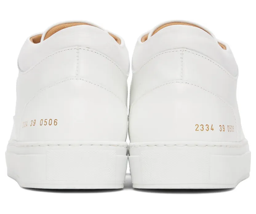 Common Projects White Decades Mid Sneakers (ARTICLE 2334) (4)