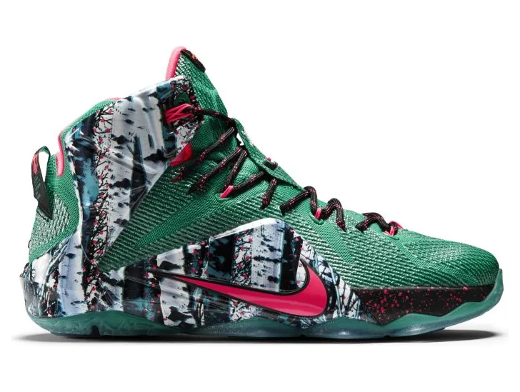 Nike LeBron 12 XMAS EP Christmas – Akron Birch (707558-363)