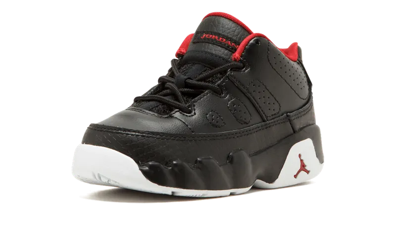 Jordan 9 Retro Low BT TD “BLACK / GYM RED / WHITE” (833906-001)