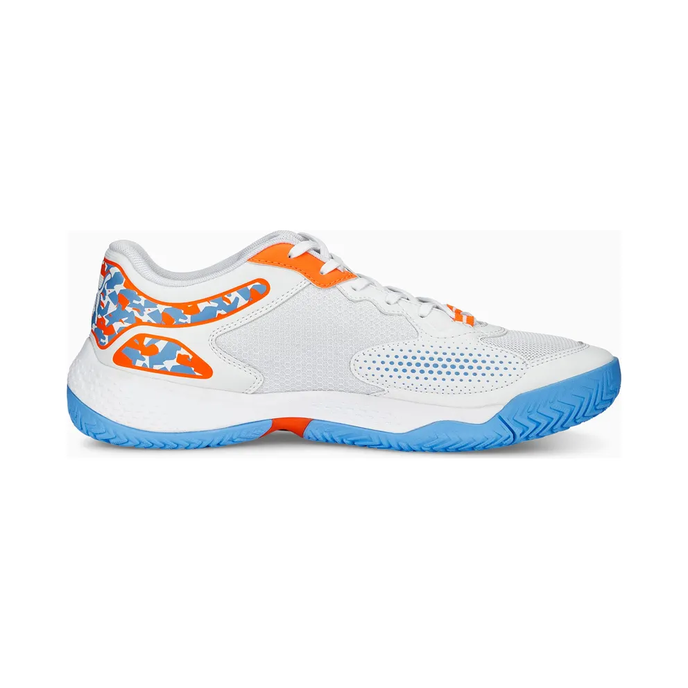 Puma Solarcourt RCT Padel Shoes White/Blue/Black (107296-02)
