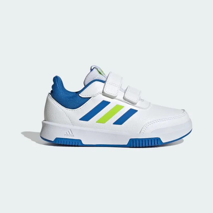 adidas Tensaur Hook And Loop “Cloud White / Bright Royal / Solar Slime” (JH9538)
