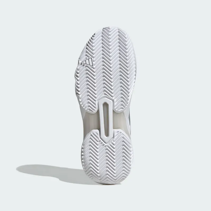Adidas Courtjam Control 3 Clay Tennis Shoes Cloud White / Silver Metallic / Grey One (JS2894)