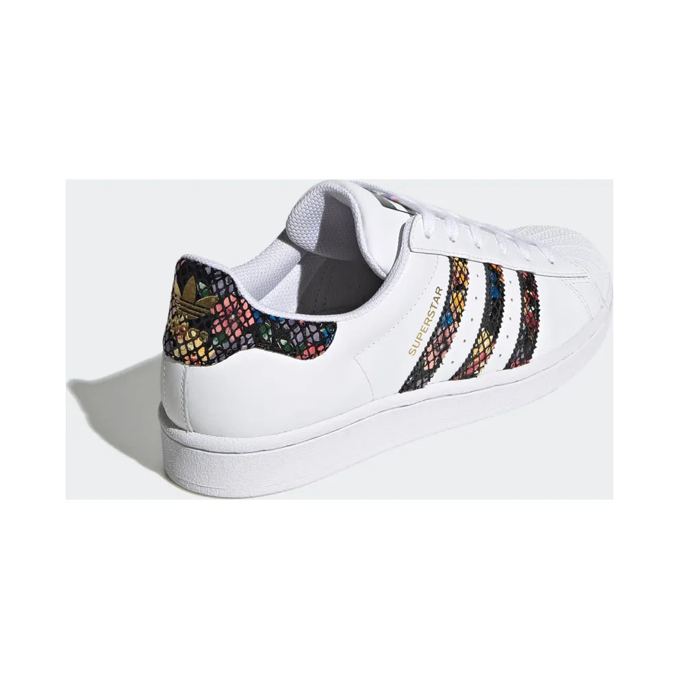Adidas Superstar ‘Floral Twist Stripes’ Cloud White/Core Black/Red (FW3692)