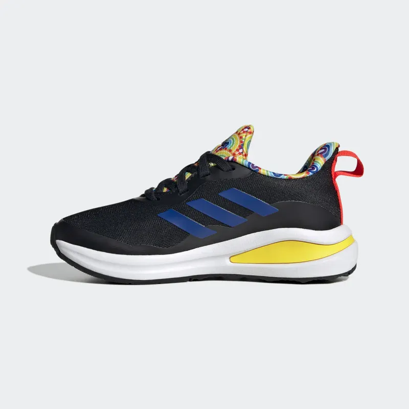 Adidas FortaRun Sport Running Lace Core Black / Royal Blue / Impact Yellow (HR1443)