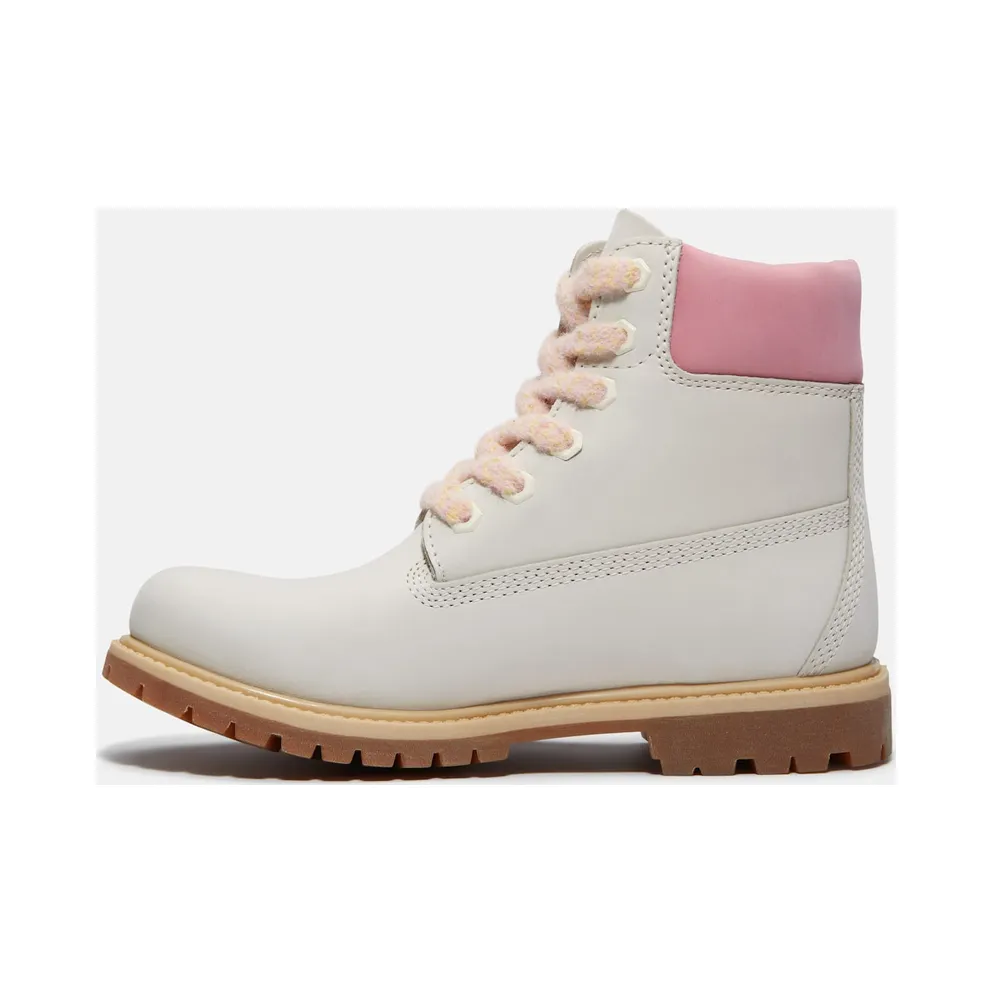 Timberland 6″ Premium Waterproof Boot Natural Nubuck Pink (TB0A2HR8-EX4)