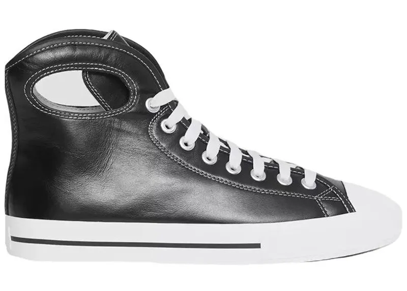 Burberry Larkhall High-Top Black White Leather (8039065)