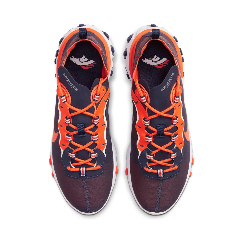 Nike React Element 55 Denver Broncos College Navy/White-Brilliant Orange (CK4869-400)