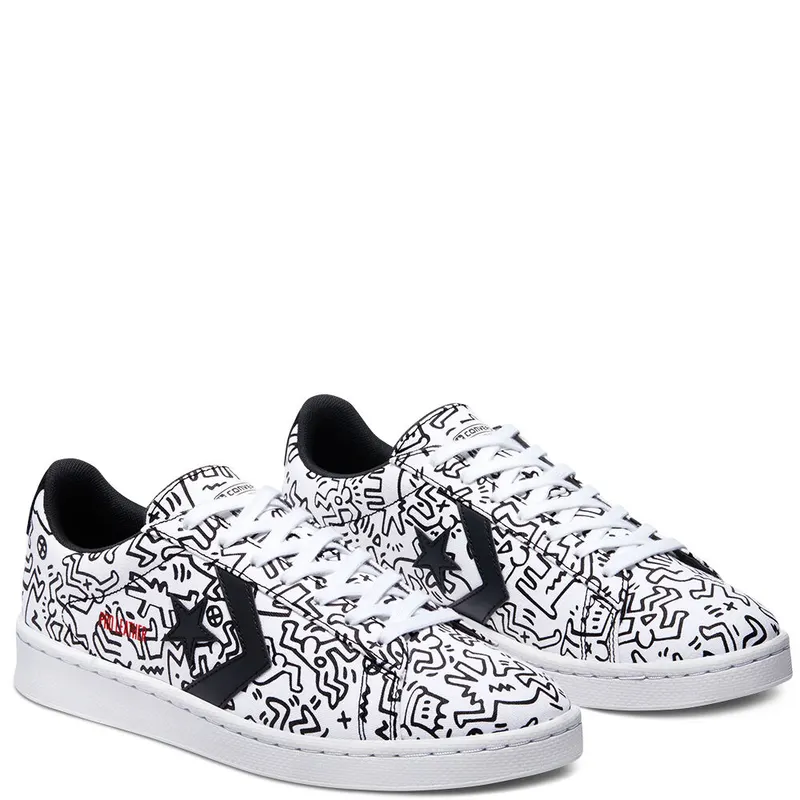 Converse Converse x Keith Haring Pro Leather Low Top White/Black/Red (171857C)