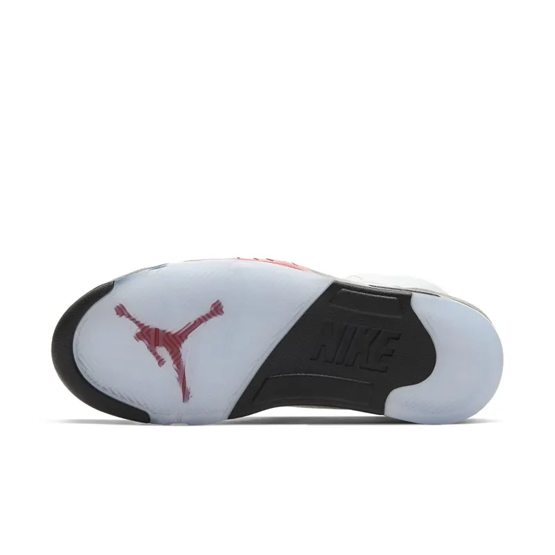 Air Jordan 5 Retro Fire Red Silver Tongue (2020) (DA1911-102)