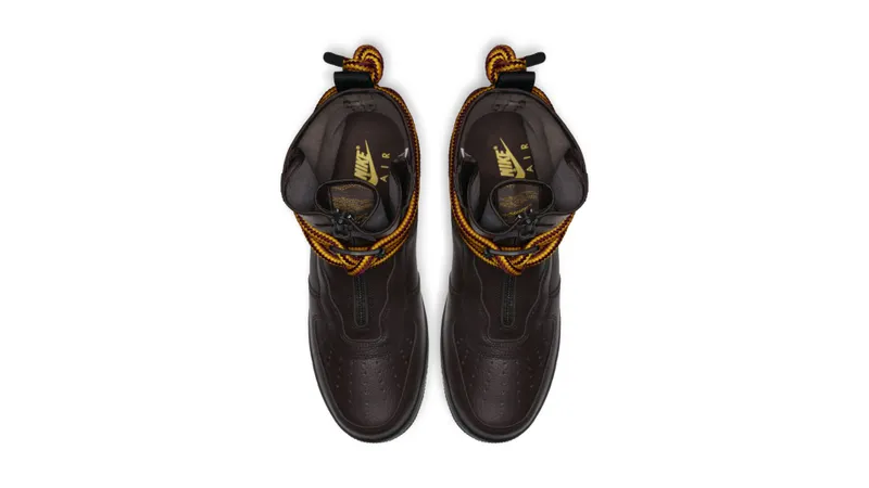 Nike SF Air Force 1 High Beef and Broccoli Pack Baroque Brown/Black-Yellow Ochre (AA1128-204)