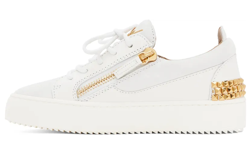 Giuseppe Zanotti White Camoscio Sneakers (RW20010 92981) (3)