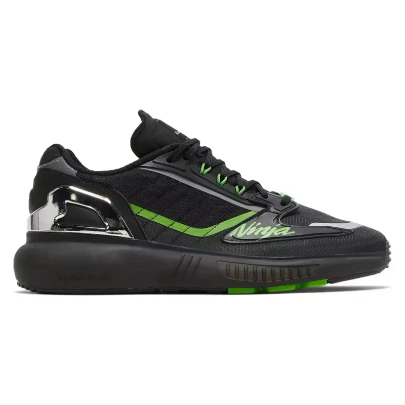 Adidas ZX 5K BOOST SHOES KAWASAKI Dark Grey / Bright Green / Core Black (GW3359)