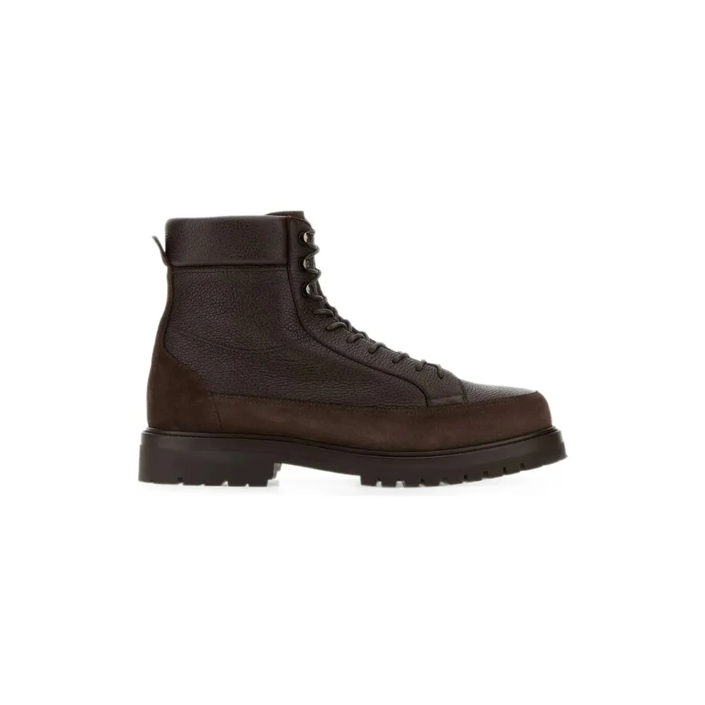 Brunello Cucinelli Panelled Ankle “Brown” (MZUNTSQ677 COL80)