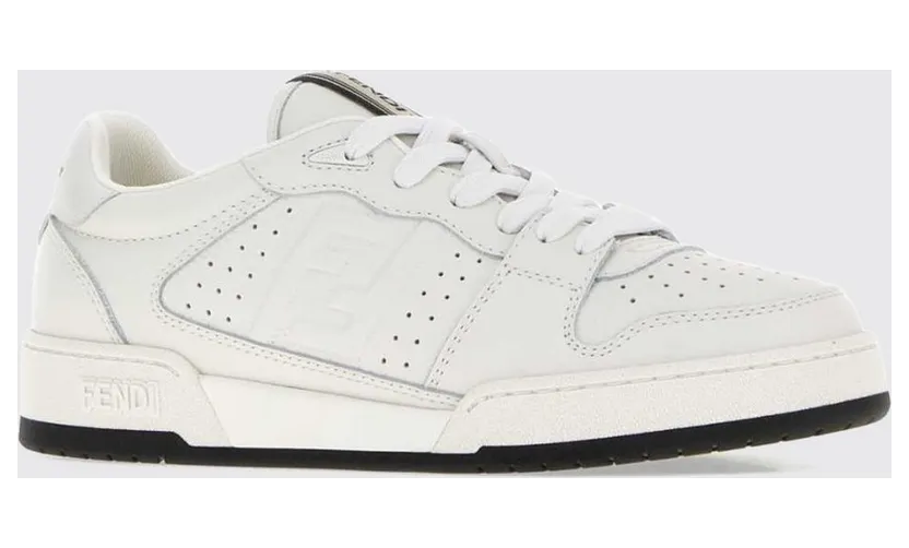 Fendi Match Calfskin Leather with Tone-on-Tone FF Monogram White (8E9084B17VF1XJV)