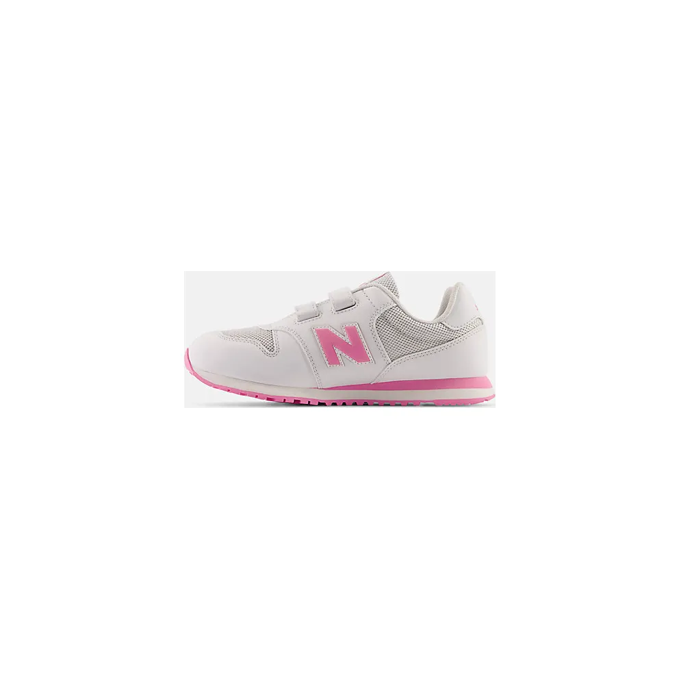 NEW BALANCE 500 Hook & Loop “Quartz Grey / Signal Pink” (GV500QP1)