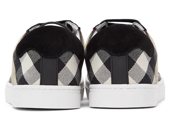 Burberry Black Check Reeth Sneakers (8024124) (4)