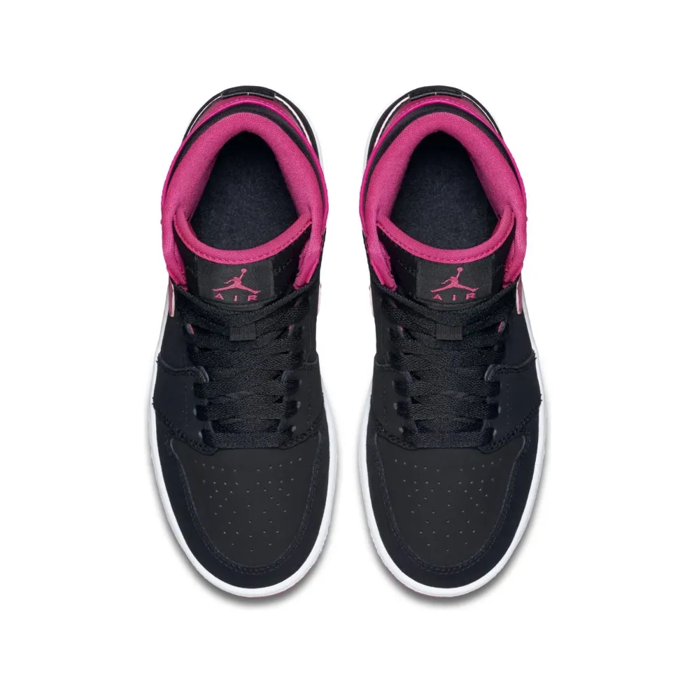 Jordan 1 Retro High Black Vivid Pink (GS) Black/Vivid Pink-White (332148-008)