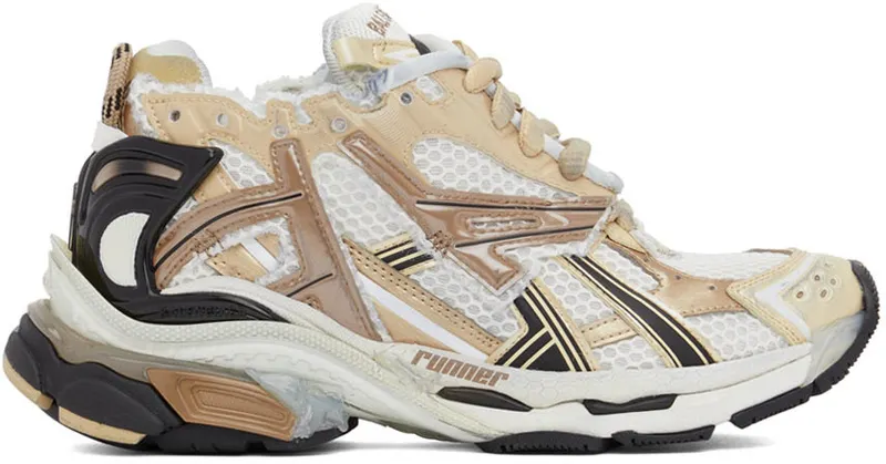 Balenciaga White & Blue Runner (677402 W3RB3)