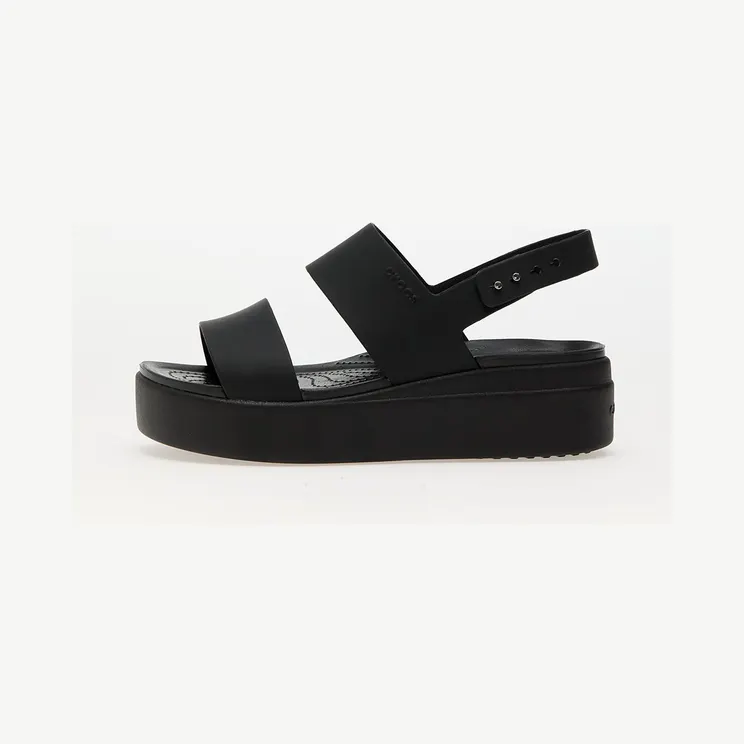 Crocs Brooklyn Low Wedge Sandal Triple Black