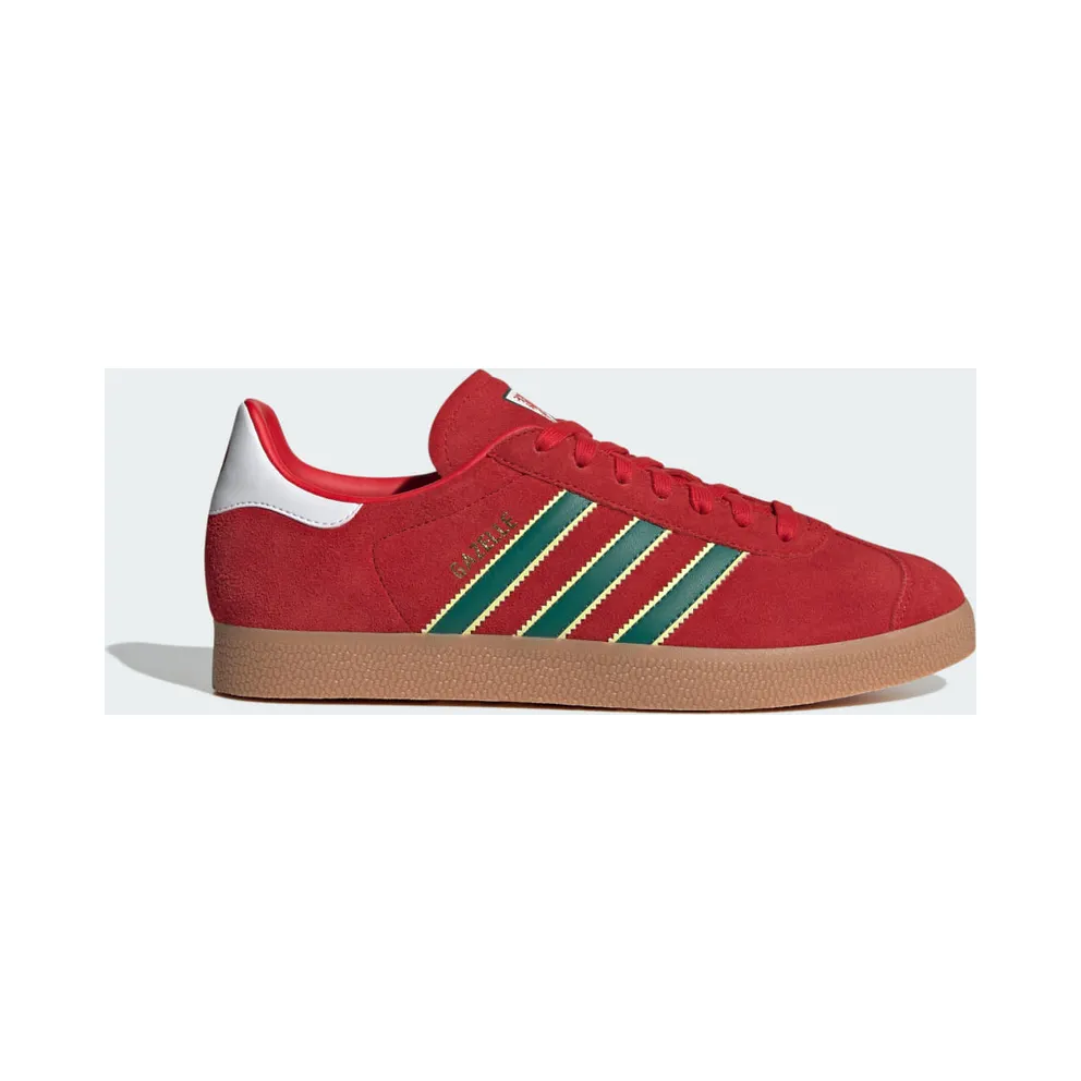 adidas Gazelle Wales Schuh Better Scarlet / Noble Green / Gum (IH7379)