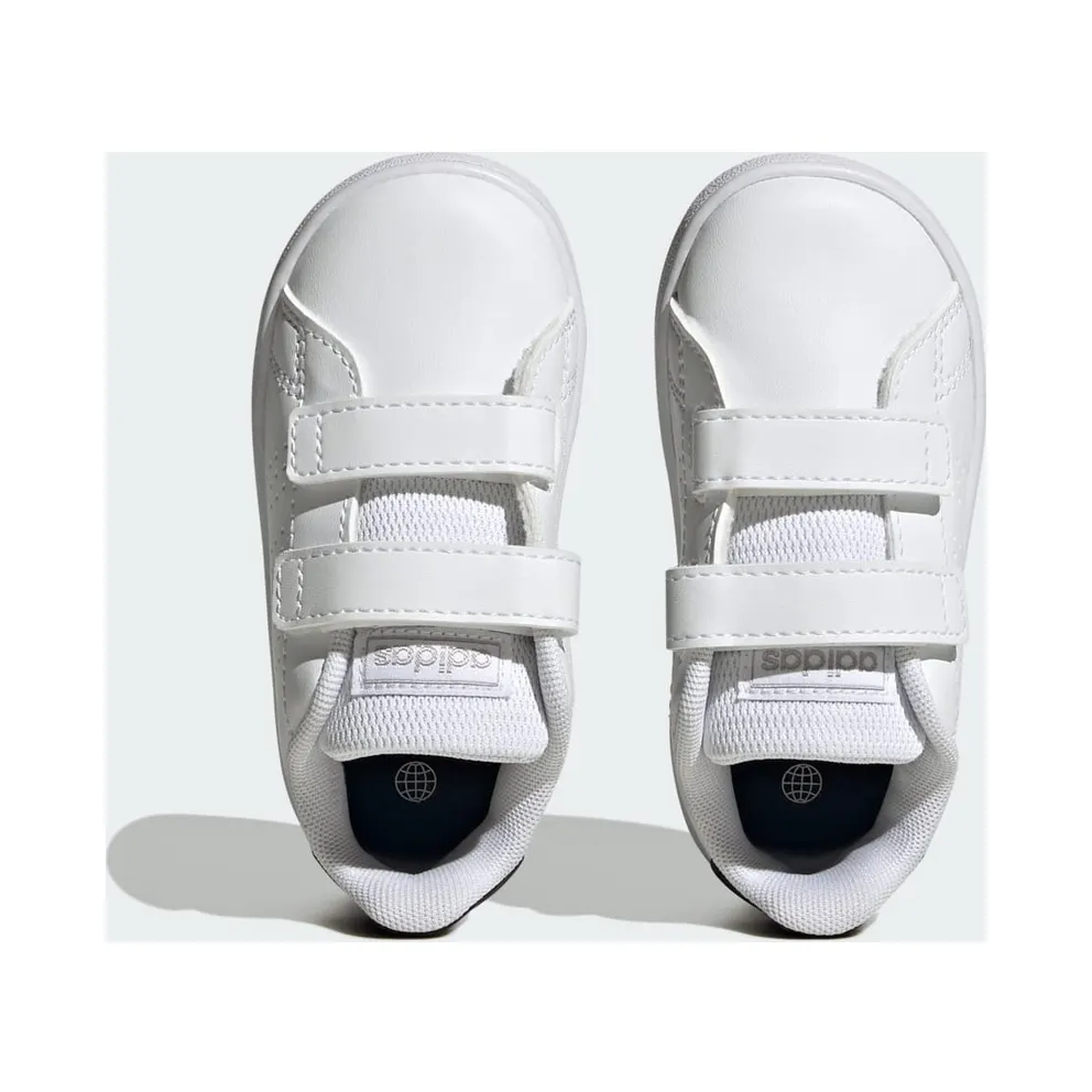Adidas Advantage Lifestyle Court Two Hook-and-Loop Cloud White / Core Black / Silver Metallic (IG2545)