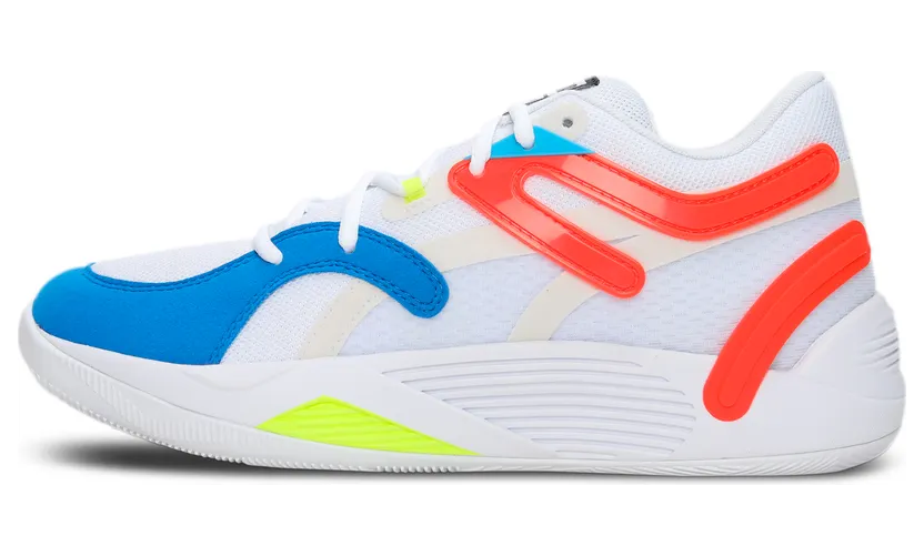 Puma TRC Blaze Court basketbalschoenen Oranje/Wit (376582-01)