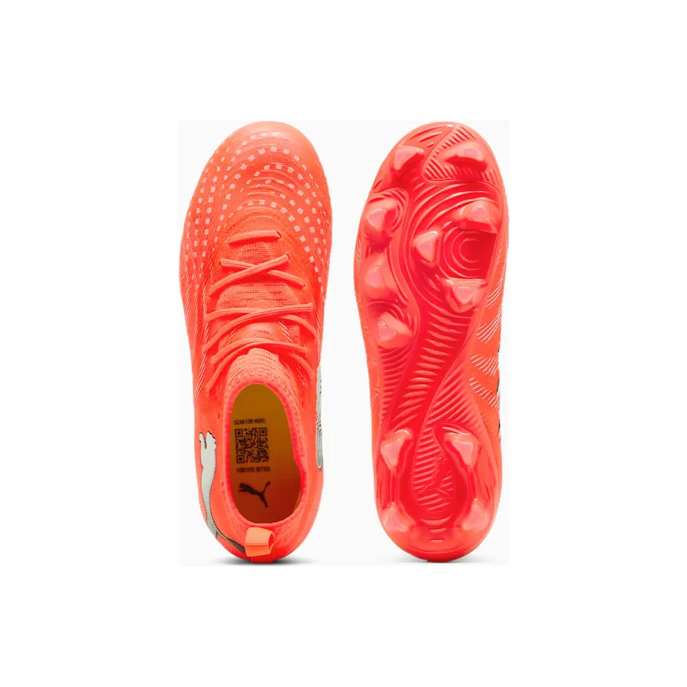 Puma Future 9 Match FG/AG Jr Glowing Red White Black Silver (108721-01)