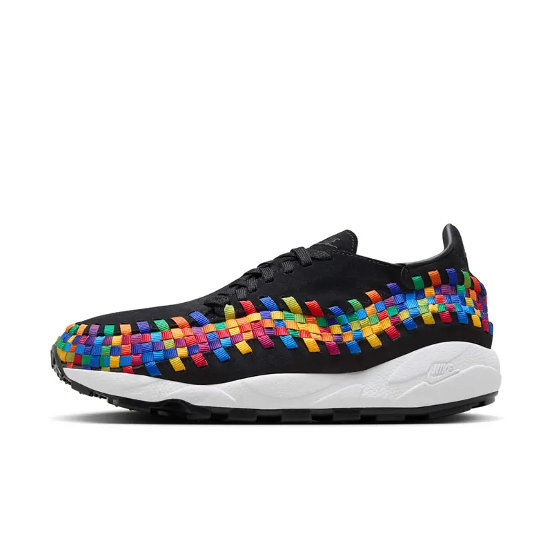 Nike Air Footscape Woven “Black Rainbow” (black / black / white) – FB1959-002
