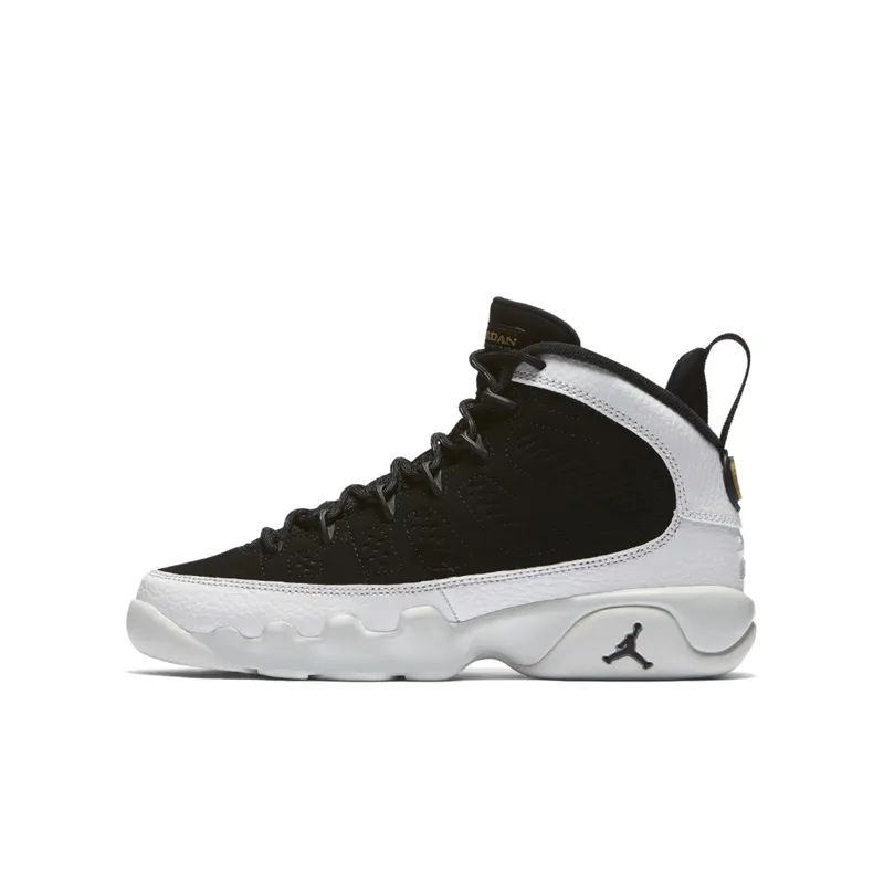 Jordan 9 Retro City of Flight (GS) Black/Black-Summit White-Metallic Gold (302359-021)