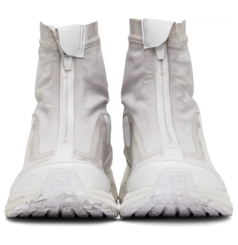 11 by Boris Bidjan Saberi Grey & White Salomon Edition Bamba 2 High Sneakers (11xS 212) (2)