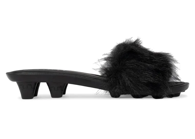 Puma Cat Cleat Sandals Fenty Chic Fur Black (404768-02)