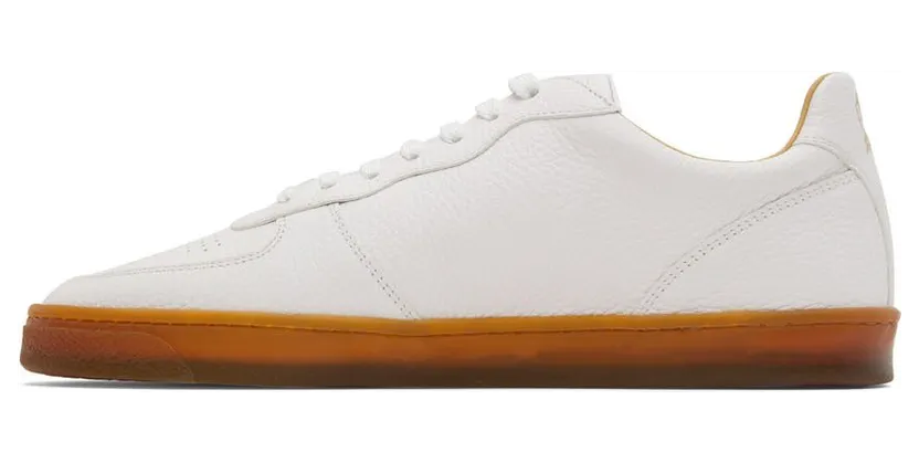 Brunello Cucinelli White Calfskin Sneakers (MZUALCN272) (3)