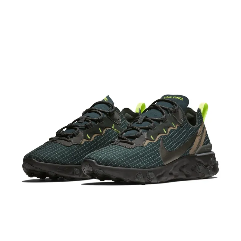 Nike  React Element 55 Armory Navy Armory Navy/Metallic Dark Grey-Volt (CD1503-400)