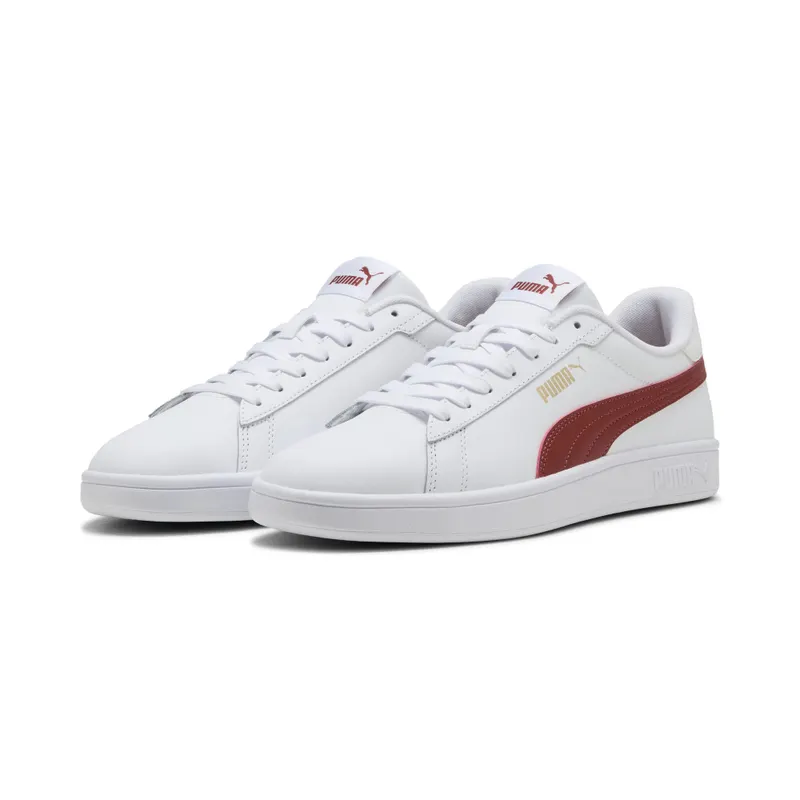 Puma Smash 3.0 L “Puma White / Bordeaux Red” (390987_32)