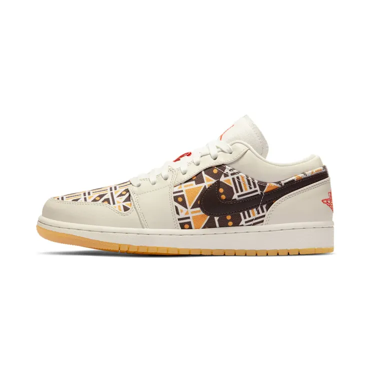 Air Jordan 1 Low Quai 54 “Sail / Baroque Brown / Gum Light Brown / Team Orange” (CZ4155-100)