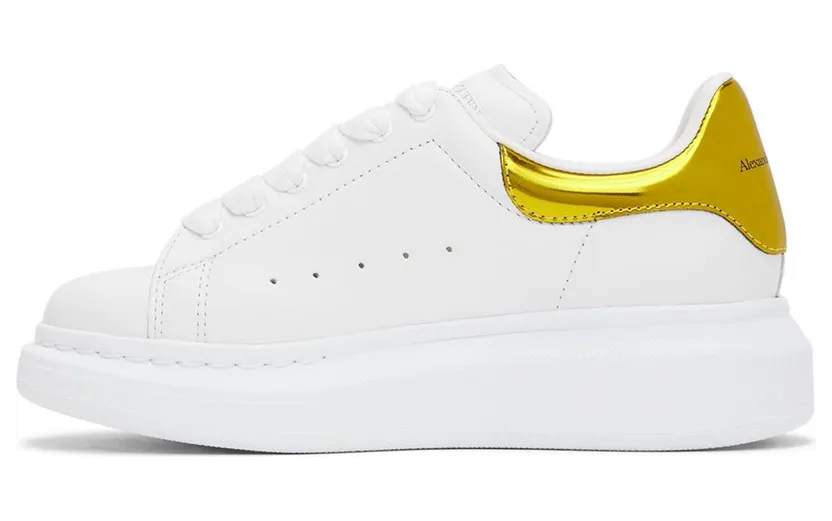Alexander McQueen Kids White & Gold Oversized 9429 White/Pop Yello (716666WIAHN) (3)