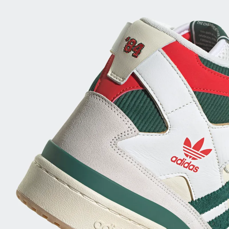 Adidas Forum 84 High Cream White / Collegiate Green / Red (GX9055)