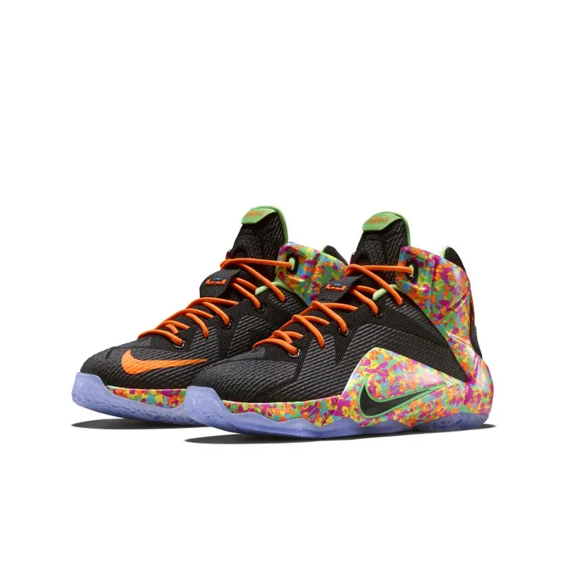 Nike LeBron 12 Fruity Pebbles (GS) Black/Black-Multi-Color (685181-008)