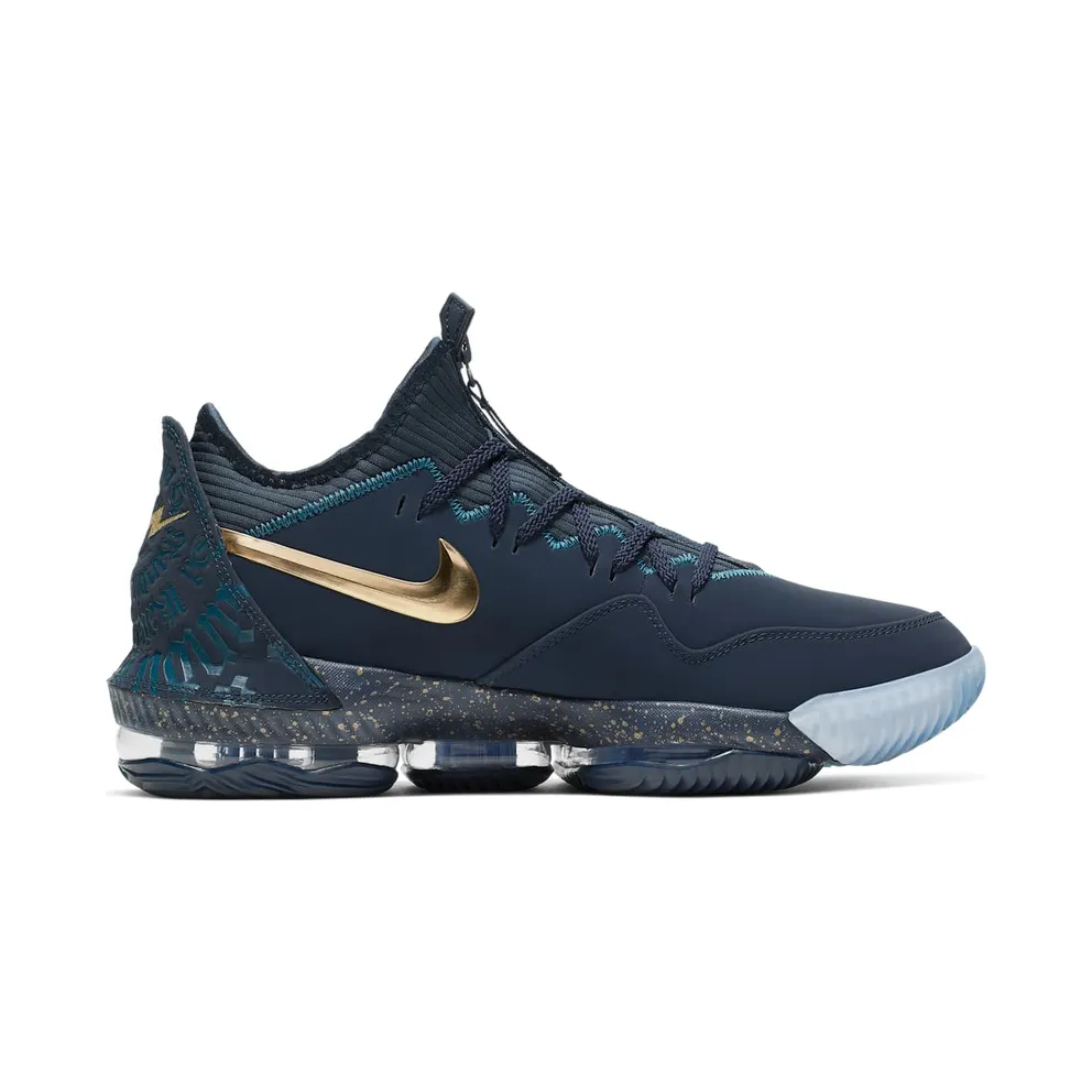 Nike LeBron 16 Low Agimat Obsidian/Metallic Gold-Blue Force (CJ9919-400)