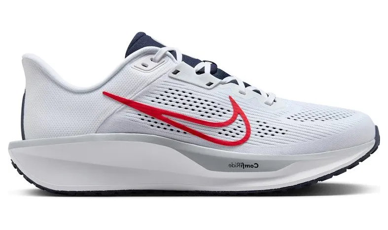 Nike Quest 6 White Obsidian Wolf Grey University Red (FD6033-107)