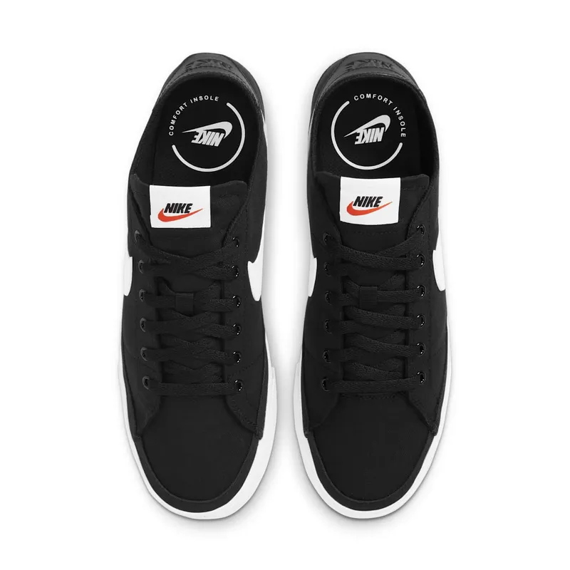 Nike Court Legacy Canvas Black White (CW6539-002)