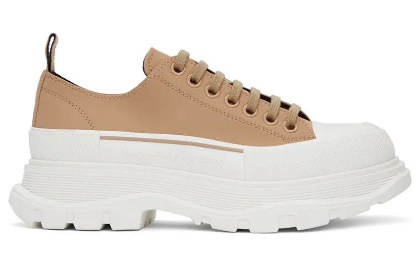 Alexander McQueen Brown Tread Slick Low Sneakers (682418W4RJ4)