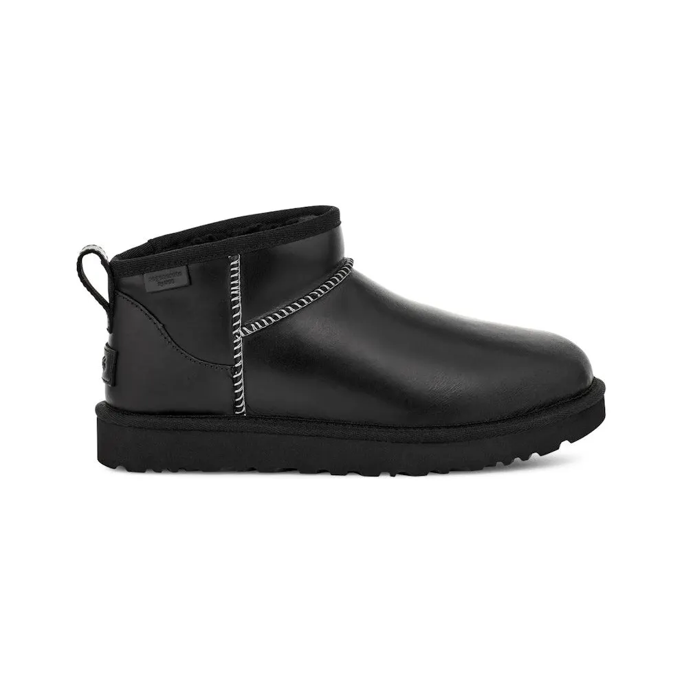 UGG Classic Ultra Mini LTHR Regen Boot Black (1163490-BLK)