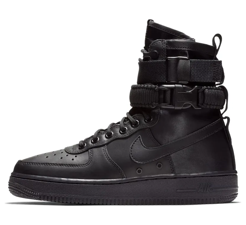 Nike Air Force 1 Triple Black Leather (857872-005)