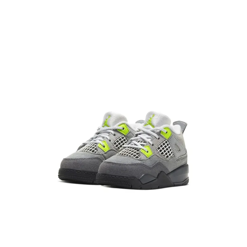 Jordan 4 Retro SE 95 Neon (TD) Cool Grey/Volt-Wolf Grey-Anthracite (CT5345-007)