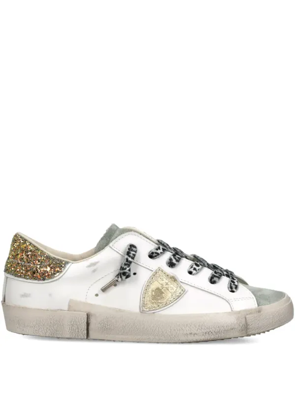 Philippe Model Paris PRSX low-top with glitter – White (PRLDVG07)