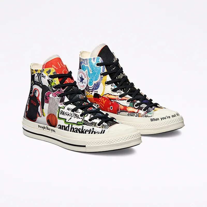 Converse Beat The World Chuck 70 High Top Egret/multi/Black (170680C)