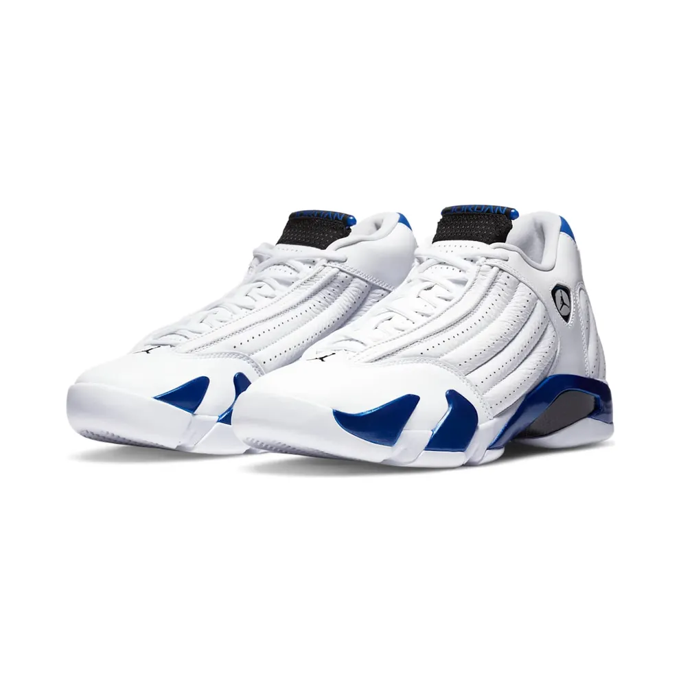 Jordan 14 Retro White Hyper Royal White/Black-Hyper Royal (487471-104)