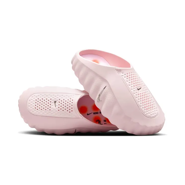 Nike Mind 001 Slide “Pearl Pink / Hyper Crimson / Black / Chrome” (HQ4309-610)